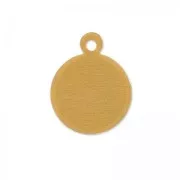 Breloque rond 15 mm en cuivre x1