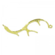 Intercalaire bois de cerf 2 anneaux 35 mm doré x1|raw }}