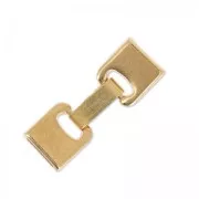 Fermoir crochet pour lacet 10 mm doré rose x1