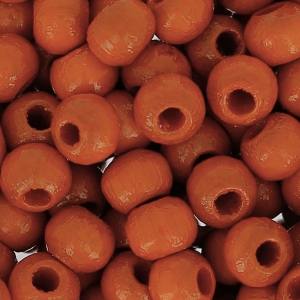 Perles rondes en bois 4 mm Orange x165