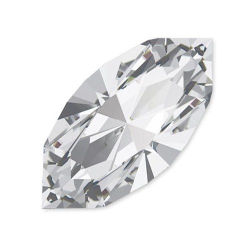 Navette Swarovski 4228 10x5 mm - Unfoiled - Crystal x1