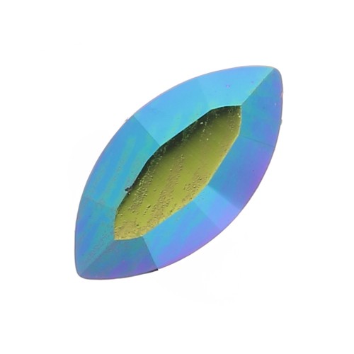 Navettes Swarovski 4228 6x3 mm Crystal Scarabaeus Green x4