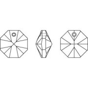 Octogone Swarovski 6401  8 mm un trou Jet x1