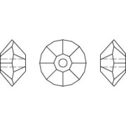 Toupies aplaties Swarovski 5305 6 mm Jet x20