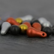 Bulb Beads 5x10 mm Jet Metallic Mat x25