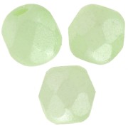 Facettes 4 mm Alabaster Pastel Green x50