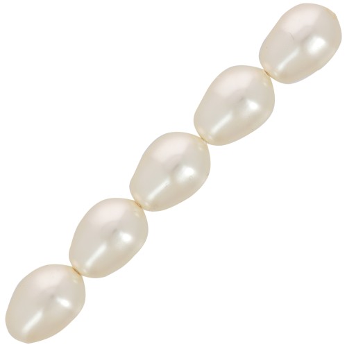 Poires nacrées Swarovski 5821 11x8 mm Creamrose Pearl x5