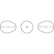 Perles poires nacrées Swarovski 5821 11x8 mm Maroon Pearl x5