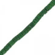 Perles rondelles Heishi Coco 5 mm Vert x39 cm