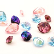 Cabochon Swarovski 4320 14x10 mm Light Rose Ignite x1
