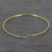 Créoles à décorer 30 mm - rhodié x2