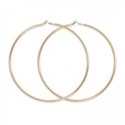 Créoles à décorer 30 mm - Doré à l'or fin rose x2|raw }}