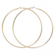 Créoles à décorer 40 mm - Doré à l'or fin rose x2|raw }}