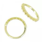 Bague pour cabochon 1028 1.8 mm taille 52 doré x1