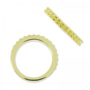 Bague sertis pour cabochons 1028 1.8 mm taille 52 doré x1