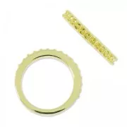 Bague sertis pour cabochons 1028 1.8 mm taille 52 doré x1