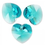 Coeurs Swarovski 6228 10,3x10 mm Blue Zircon  x6|raw }}
