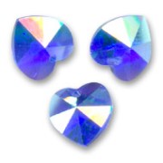 Coeurs Swarovski 6228 10,3x10 mm Sapphire AB x6