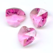 Coeurs Swarovski 6228 10,3x10 mm Rose  x6