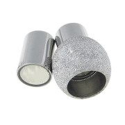Fermoir diamanté aimanté pour cordon 6 mm en Acier inoxydable /doré x1
