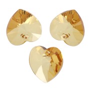 Coeurs Swarovski 6228 10.3x10 mm - Golden Topaz x6