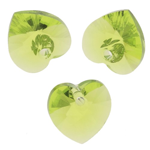 Coeurs Swarovski 6228 10.3x10 mm - Citrus Green x6
