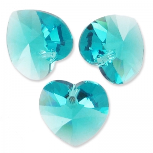 Coeur Swarovski 6228 14,4x14 mm Blue Zircon  x1