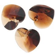 Coeur Swarovski 6228 14,4x14 mm Topaz Blend x1