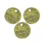 Sequins froissés 10 mm bronze x6