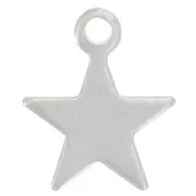 Breloque étoile 10.5x8.5 mm - Acier inoxydable 304 x1