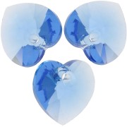 Pendentif coeur en cristal Swarovski 6228 14,4x14mm - Reinvented Cool Blue x1|raw }}