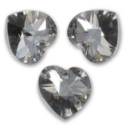 Coeur Swarovski 6228 18x17.5 mm Crystal Silver Night x1|raw }}