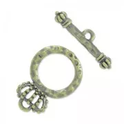 Fermoir T couronne 23 mm bronze x1