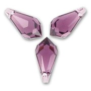 Gouttes Swarovski 6000 11x5.5 mm Amethyst  x8