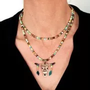 Perles Heishi rondelles en résine 6x2 mm Corail x180