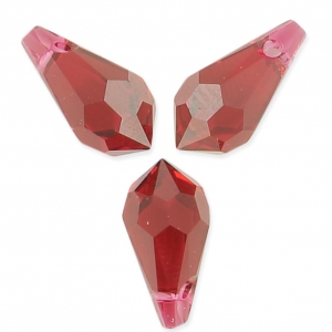 Gouttes Swarovski 6000 11x5.5 mm Scarlet x8