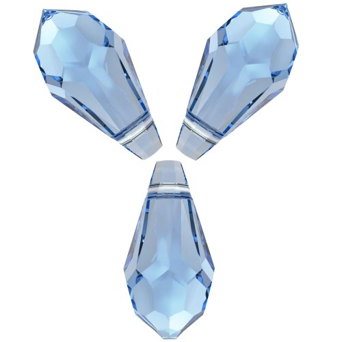 Gouttes Swarovski 6000 11x5.5 mm - ReCreated Cool  Blue  x8