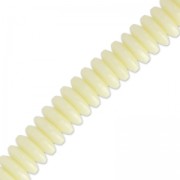 Perles Heishi rondelles en résine 6x2 mm Ivoire x182