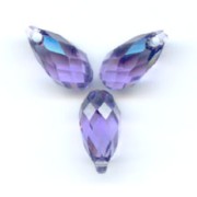 Gouttes Swarovski 6010 11x5.5 mm Tanzanite x4