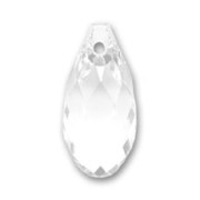 Goutte Swarovski 6010 17x8.5  mm Crystal  x1