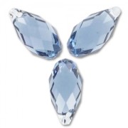 Gouttes Swarovski 6010 11x5.5 mm Denim Blue x4|raw }}
