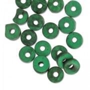 Perles rondelles Heishi Coco 9 mm Vert x 20|raw }}