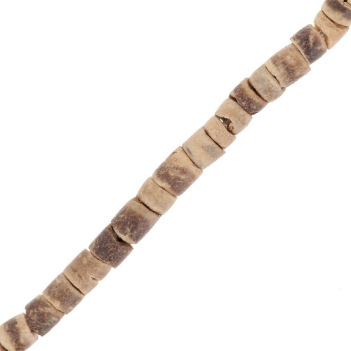 Perles rondelles Heishi Coco 4 mm Marron x58 cm