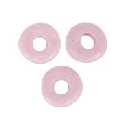 Perles Heishi rondelles en céramique 7 mm Vieux rose mat x10|raw }}