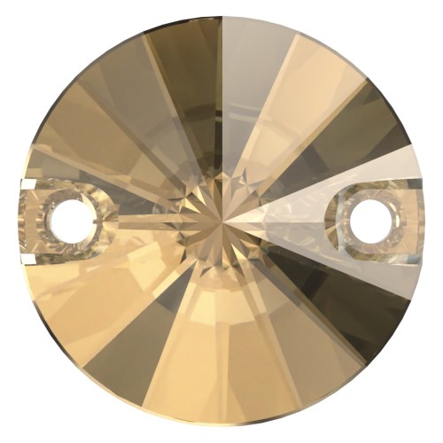 Cabochon - intercalaire - Swarovski 3200 12 mm Crystal Golden Shadow x1