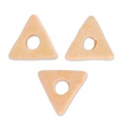 Triangles en céramique 7 mm Light Peach mat x10