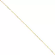 Chaîne maille Forçat limée 1.8 mm Doré à l'or fin x 98cm