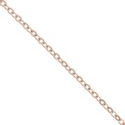 Chaîne maille forçat limée 2.2 mm doré rose x 1m|raw }}