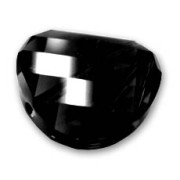 Perle Twist Swarovski 5621 18 mm Jet x1|raw }}