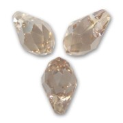 Gouttes Swarovski 6007 7x4 mm Crystal Golden Shadow x8|raw }}